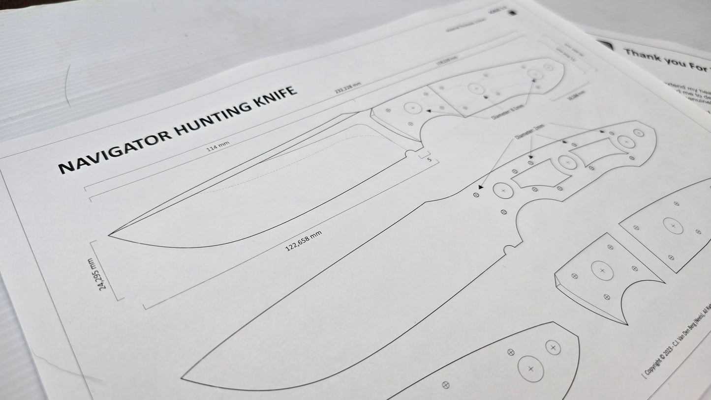 Navigator Hunting Knife Design